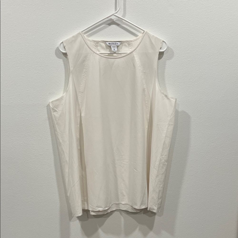Athleta Zephyr Tank Top- Ivory White